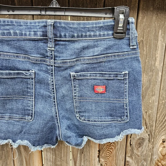 Dickies Denim Blue Women's Shorts Size 16 - Picture 14 of 15